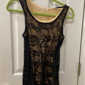 Michael Kors size extra small black tank over face tank top